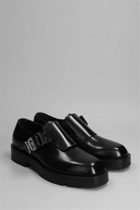 givenchy squared 4g buckle leather derby shoes size 40|Squared derbies in leather with 4G buckle .